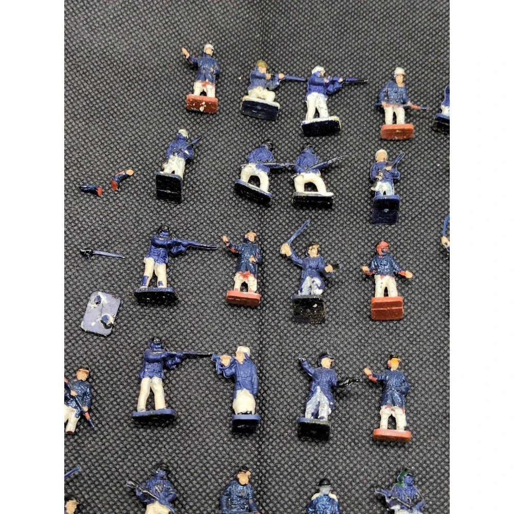 (38) Partially Painted Civil War Miniatures 1/72 Scale